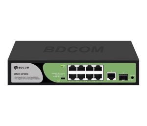 Коммутатор BDCOM S1500-8P1G1S, 8 портов PoE, Gigabit и SFP