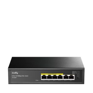 Kommutator CUDY FS1006P, 6 port 10/100, PoE+ 60 W