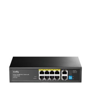 Kommutator CUDY FS1010P, 8 port 10/100, PoE+ Kommutator CUDY FS1010P, 8 port 10/100, PoE+