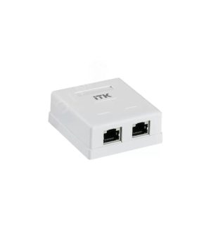 Devorga o‘rnatiladigan rozetka ITK RJ45 kat. 6 FTP, 2 port Devorga o‘rnatiladigan rozetka ITK RJ45 kat. 6 FTP, 2 port