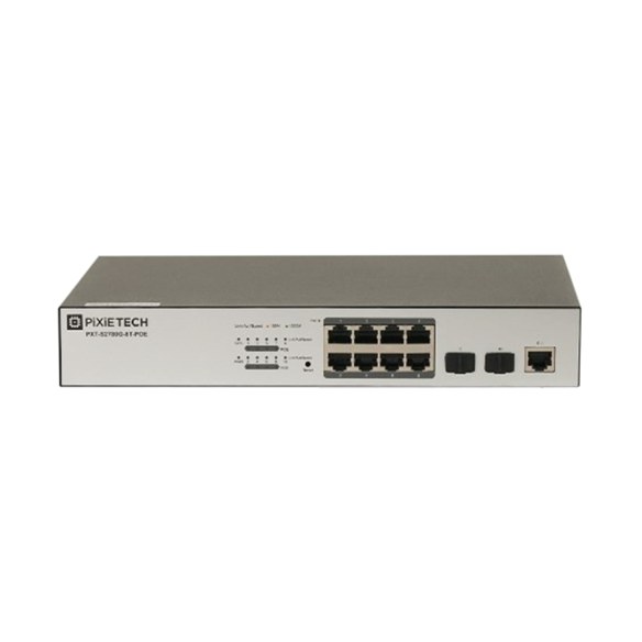 Kommutator Pixietech PXT-S2780G-8T-POE Kommutator Pixietech PXT-S2780G-8T-POE