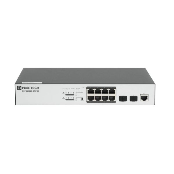 Kommutator Pixietech PXT-S2780G-8T-POE Kommutator Pixietech PXT-S2780G-8T-POE