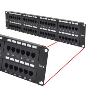 Патч-панель SDNET 48 портов кат. 6 UTP, с органайзером