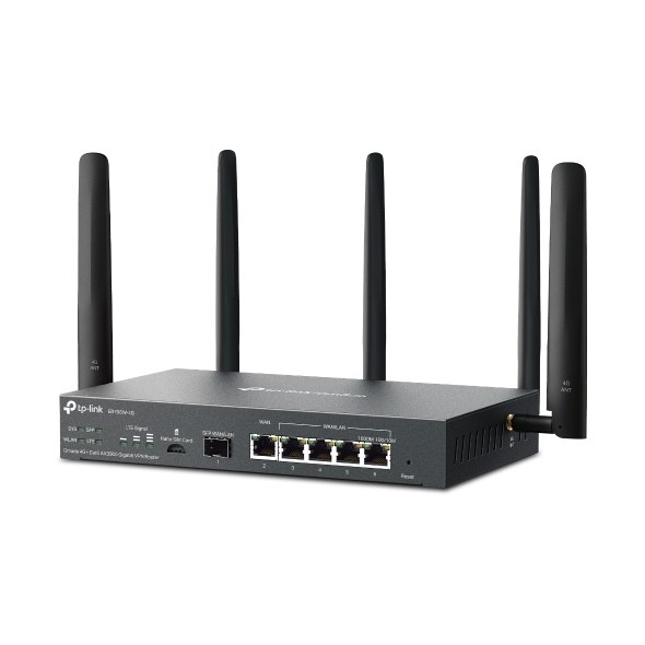 VPN-marshrutizator TP-Link Omada ER706W-4G modem bilan 4G+ va Wi-Fi 6