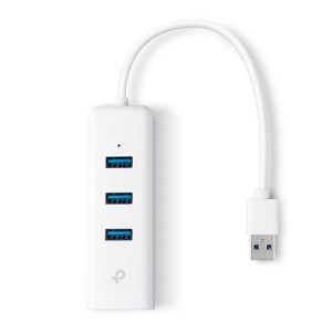 USB-xab TP-Link UE330: 3 port USB 3.0 va gigabitli Ethernet