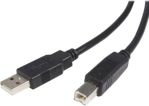 Кабель USB 2.0 A–B для принтера, чёрный